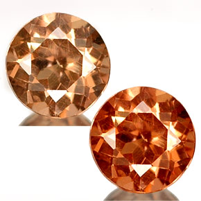 Grenat à changement de couleur  naturelle coupe roude, 0,45 ct, VS
