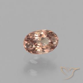 Grenat à changement de couleur marron naturelle coupe ovale, 0,43 ct, VVS-VS