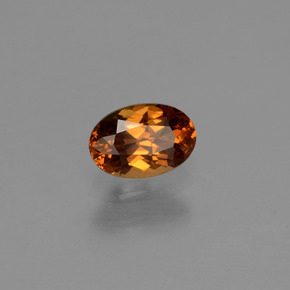Grenat Couleur Changeant Brun Doré à Orange naturelle Coupe ovale, 0.65 ct, VVS-VS