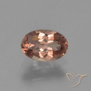 Grenat à changement de couleur marron naturelle coupe ovale, 0,67 ct, VS