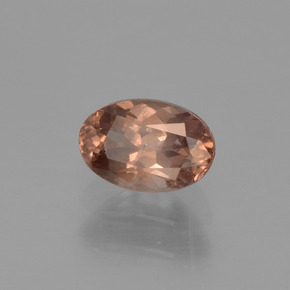 Grenat à changement de couleur marron naturelle coupe ovale, 0,73 ct, VS