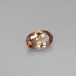 Grenat Couleur Changeant Brun Doré à Orange naturelle Coupe ovale, 0.57 ct, VS
