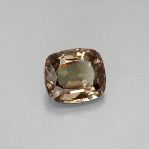 Grenat Couleur Changeant Brun verdâtre à rouge-rose naturelle Coupe coussin, 1.81 ct, VS