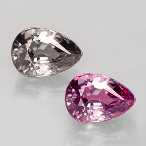 Grenat Couleur Changeant Brun verdâtre à rouge-rose naturelle En forme de poire, 1.18 ct, VVS-VS