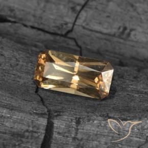 Grenat Couleur Changeant Brun doré naturelle Octogone / coupe Émeraude, 0.71 ct, VS