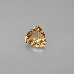 Grenat Couleur Changeant Brun Doré à Rose naturelle Trillion, 0.77 ct, VS