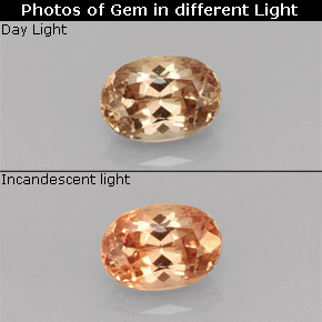 Grenat à changement de couleur multicolore naturelle coupe ovale, 1,08 ct, VVS-VS