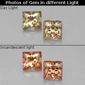 Achetez naturel ct multicolore grenat à changement de couleur gems, carré, en provenance madagascar chez gemselect. en stock, livraison internationale!