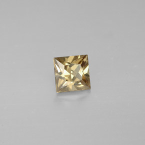 Grenat à changement de couleur de couleur changeante naturelle carré, 0,49 ct, VVS-VS