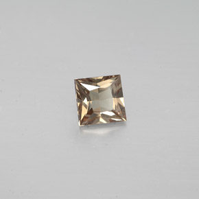 Grenat à changement de couleur marron naturelle carré, 0,49 ct, VS