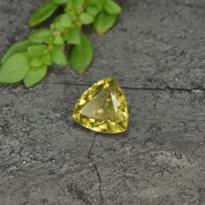 Grenat à changement de couleur jaune naturelle trillion, 0,70 ct, VS
