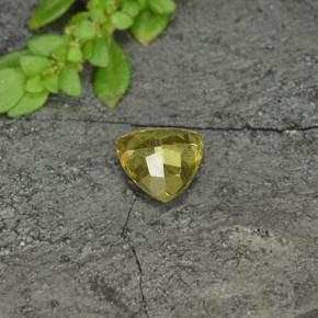 Grenat à changement de couleur jaune naturelle trillion, 0,70 ct, VS
