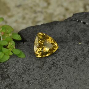 Grenat à changement de couleur jaune naturelle trillion, 0,68 ct, VS