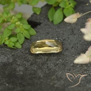Grenat Couleur Changeant Jaune doré naturelle Octogone / coupe Émeraude, 0.72 ct, VS