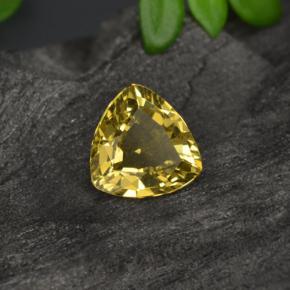 Grenat à changement de couleur doré naturelle trillion, 0,64 ct, VS