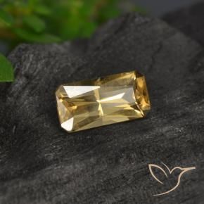 Grenat Couleur Changeant Brun doré naturelle Octogone / coupe Émeraude, 0.81 ct, VS