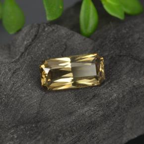 Grenat à changement de couleur doré naturelle taille émeraude, 0,78 ct, VVS