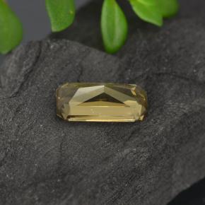 Grenat à changement de couleur doré naturelle taille émeraude, 0,78 ct, VVS