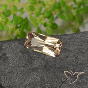 Grenat Couleur Changeant Brun doré naturelle Octogone / coupe Émeraude, 0.61 ct, VVS-VS
