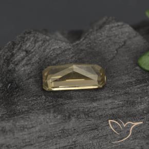 Grenat Couleur Changeant Brun doré naturelle Octogone / coupe Émeraude, 0.74 ct, VVS-VS