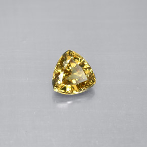 Grenat Couleur Changeant Brun Doré à Orange naturelle Trillion, 1.12 ct, VVS-VS
