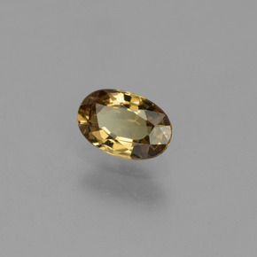 Grenat à changement de couleur multicolore naturelle coupe ovale, 0,56 ct, VS