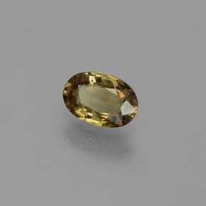 Grenat à changement de couleur multicolore naturelle coupe ovale, 0,64 ct, VVS-VS