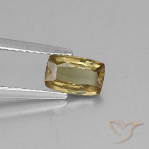 Grenat Couleur Changeant Brun doré naturelle Coussin, 0.87 ct, VS
