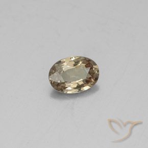 Grenat Couleur Changeant Brun doré naturelle ovale, 0.52 ct, VS-SI