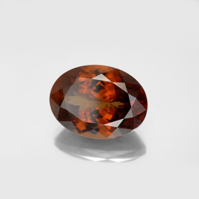 Grenat à changement de couleur multicolore naturelle coupe ovale, 11,34 ct, VS-SI