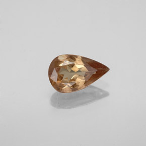 Grenat à changement de couleur marron naturelle en forme de poire, 0,93 ct, VS