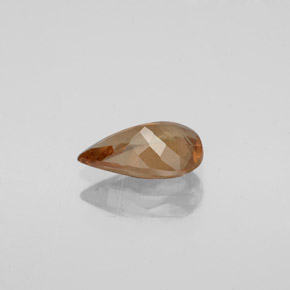 Grenat à changement de couleur marron naturelle en forme de poire, 0,93 ct, VS