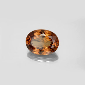Grenat à changement de couleur multicolore naturelle coupe ovale, 5,98 ct, VS-SI