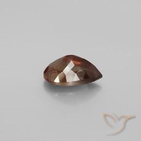 Grenat à changement de couleur marron naturelle en forme de poire, 3,05 ct, VS-SI
