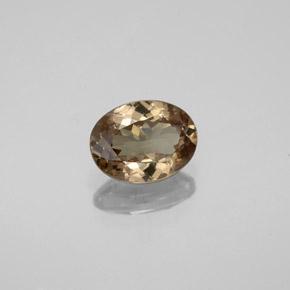 Grenat à changement de couleur marron naturelle coupe ovale, 1,48 ct, VS-SI