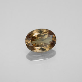 Grenat Couleur Changeant Brun Doré à Orange naturelle Coupe ovale, 1.55 ct, VS