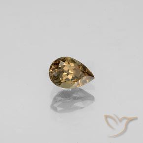 Grenat Couleur Changeant Brun doré naturelle En forme de poire, 0.61 ct, VVS-VS