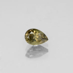 Grenat à changement de couleur multicolore naturelle en forme de poire, 0,63 ct, VS