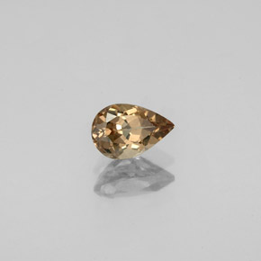 Grenat Couleur Changeant Brun Doré à Orange naturelle En forme de poire, 0.64 ct, VS