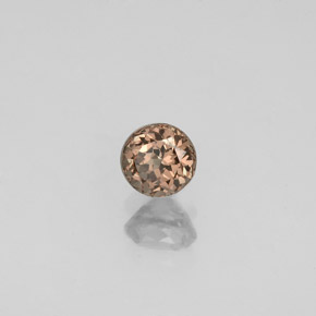 Grenat Couleur Changeant Brun Doré à Orange naturelle Coupe roude, 0.53 ct, VS