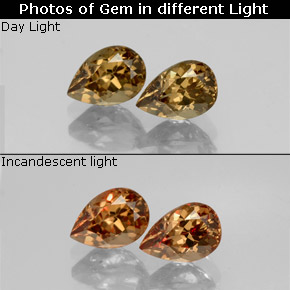 Achetez naturel 1.34ct Brun doré Grenat Couleur Changeant gems, En forme de poire, En provenance Madagascar chez GemSelect. En stock, livraison internationale!