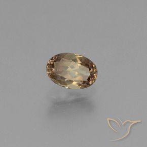 Grenat Couleur Changeant Marron clair naturelle ovale, 0.57 ct, VVS-VS