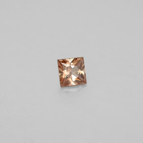 Grenat à changement de couleur multicolore naturelle carré, 0,36 ct, VS
