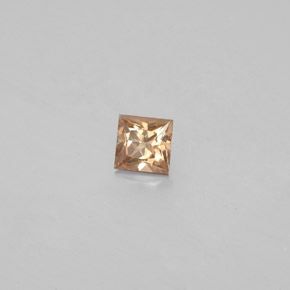 Grenat à changement de couleur multicolore naturelle carré, 0,40 ct, VS