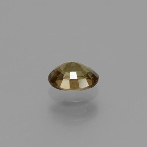 Grenat à changement de couleur jaune naturelle coupe ovale, 0,65 ct, VS
