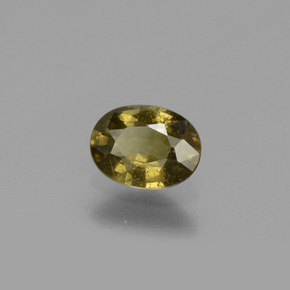 Grenat à changement de couleur multicolore naturelle coupe ovale, 0,73 ct, VS