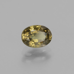 Grenat à changement de couleur multicolore naturelle coupe ovale, 0,94 ct, VS