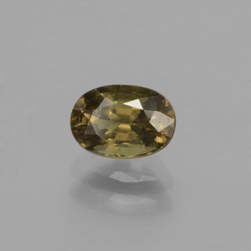 Grenat à changement de couleur marron naturelle coupe ovale, 0,96 ct, VS-SI