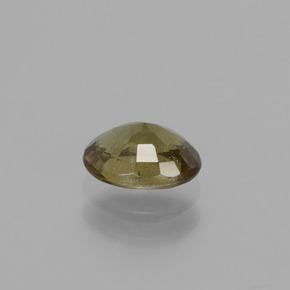 Grenat à changement de couleur marron naturelle coupe ovale, 0,85 ct, VS