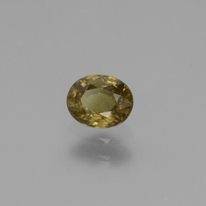 Grenat Couleur Changeant Brun moyen-foncé naturelle Coupe ovale, 0.55 ct, VS